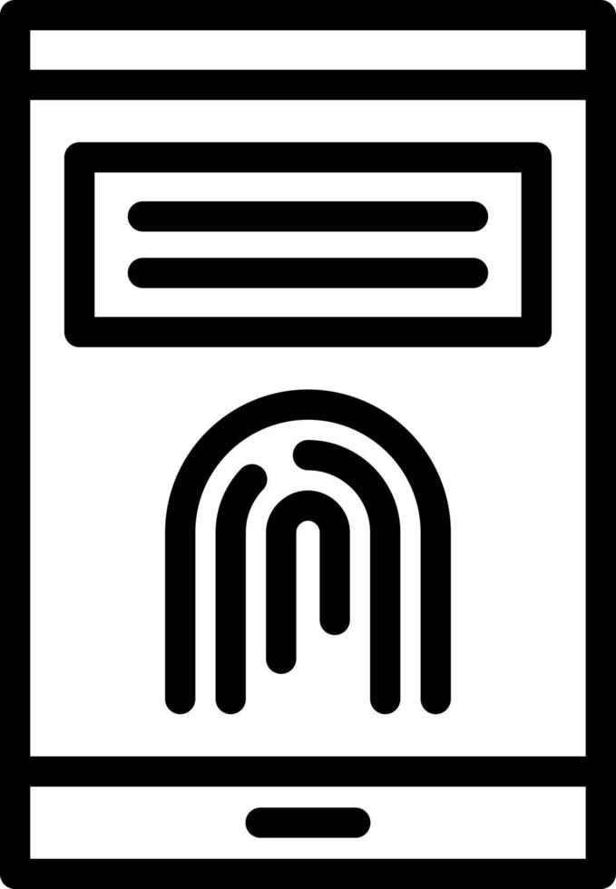 Finger Print Vector Icon Design
