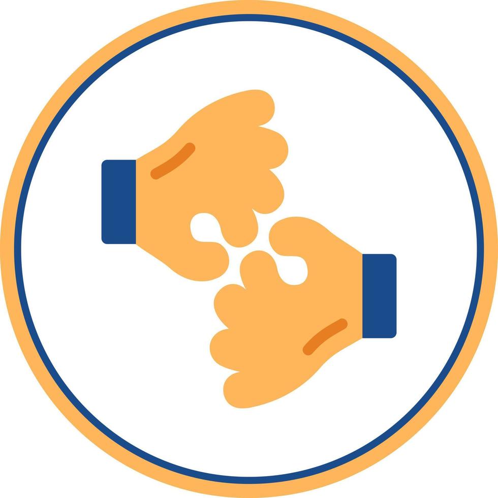 American Sign Language Interpreting Vector Icon Design