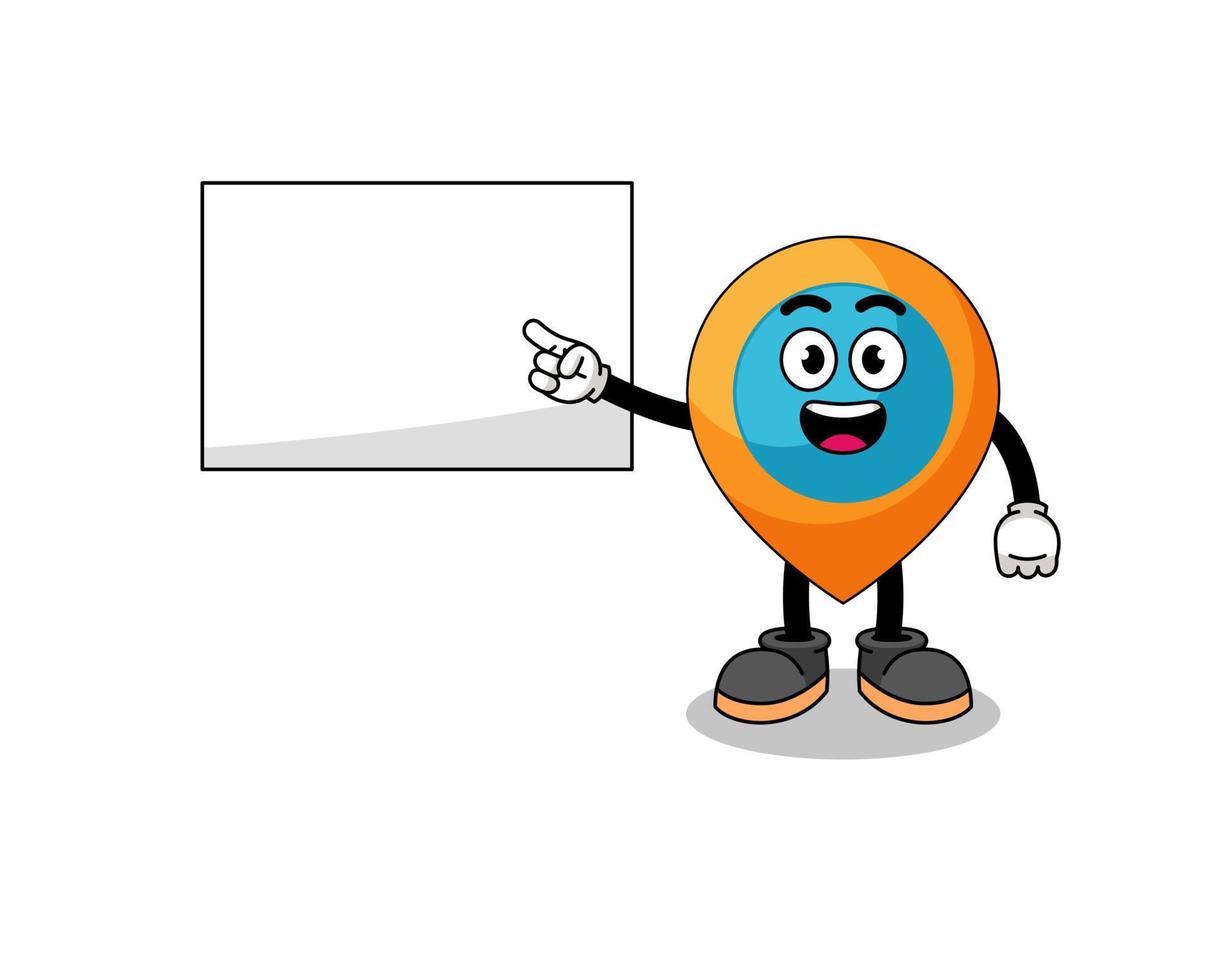 location symbol illustration doing a presentation vector