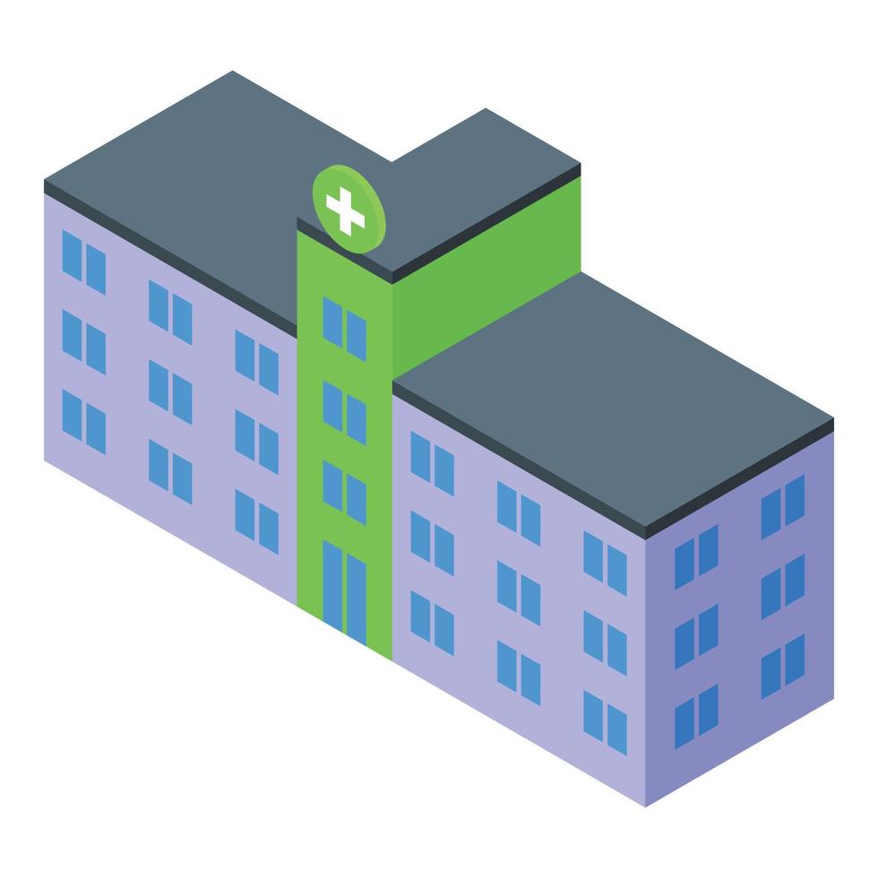 Help hospital icon isometric vector. Medical treatment vector