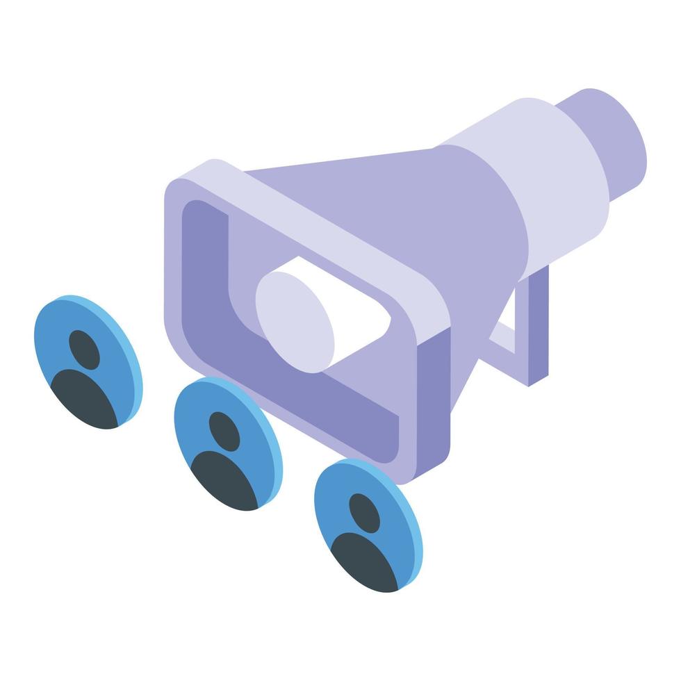 Speaker phone support icon isometric vector. Stress reduce vector
