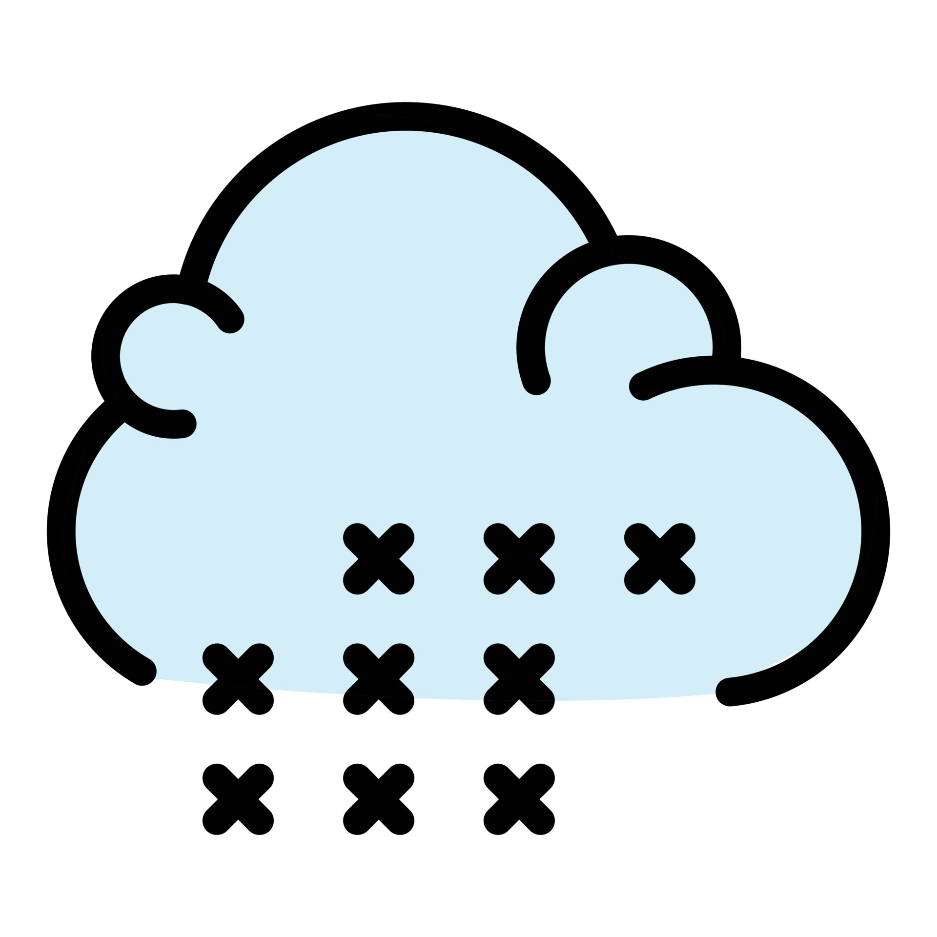Sleet cloud icon color outline vector 15011025 Vector Art at Vecteezy