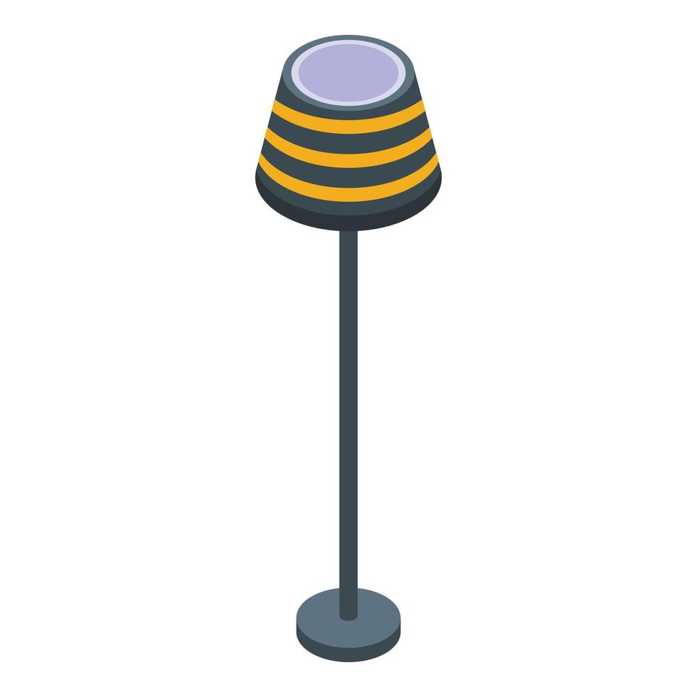 Light lamp icon isometric vector. Floor stand vector