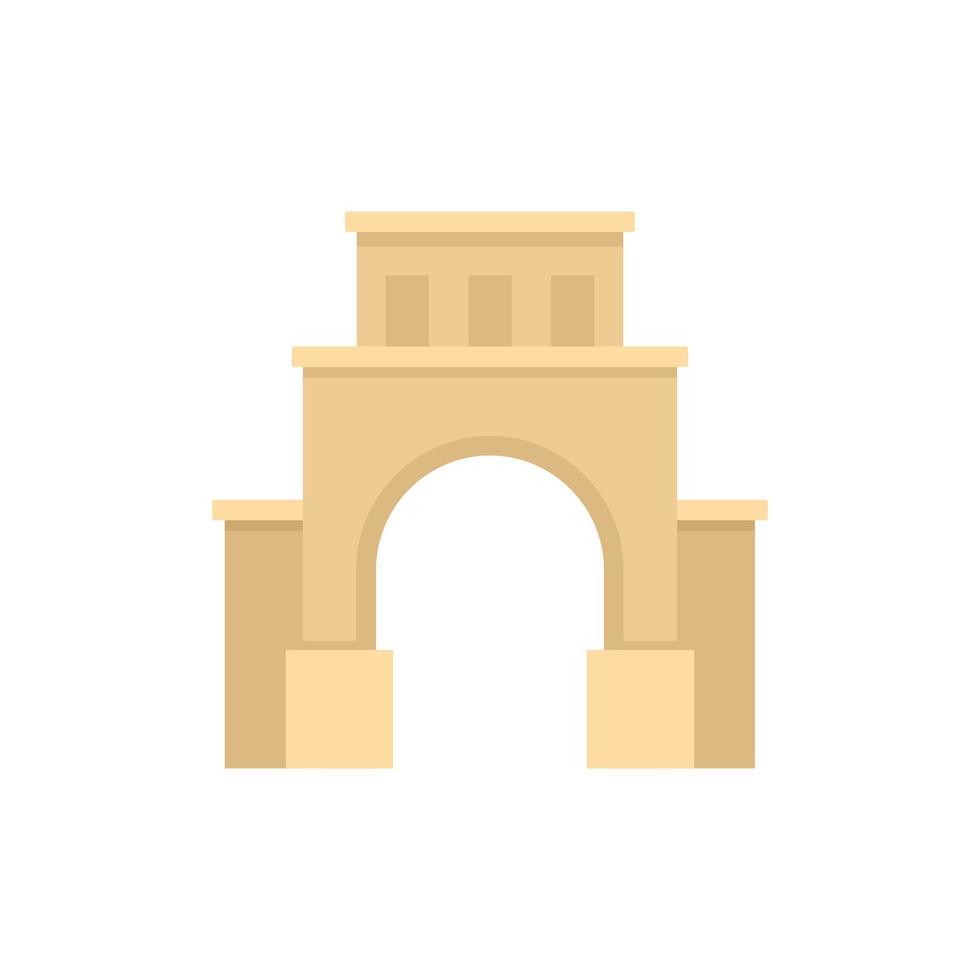 Cityscape sightseeing icon flat isolated vector