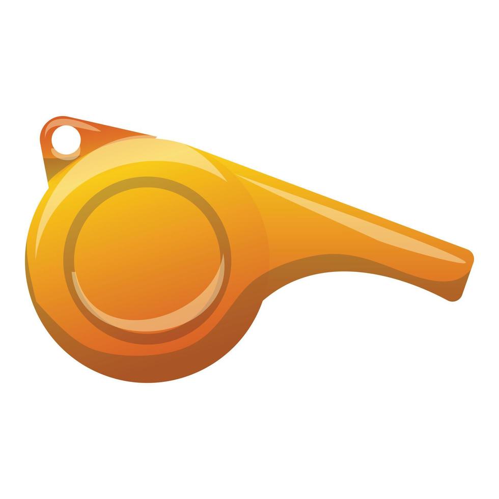 Whistle icon cartoon vector. Equipment judge vector