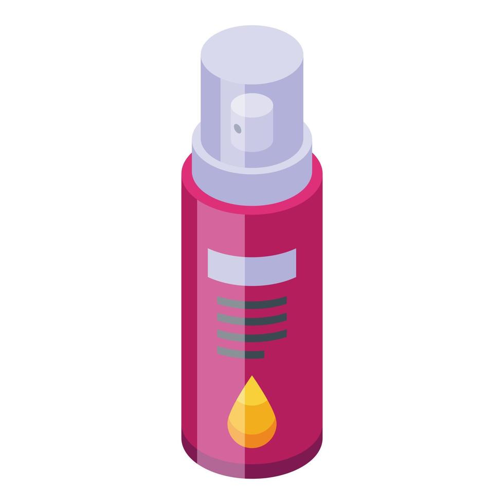 Collagen spray icon isometric vector. Skin cell vector