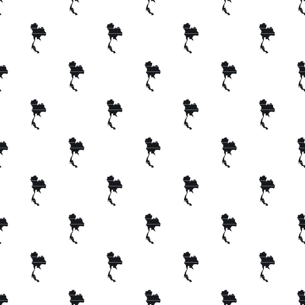 Map of Thailand pattern, simple style vector
