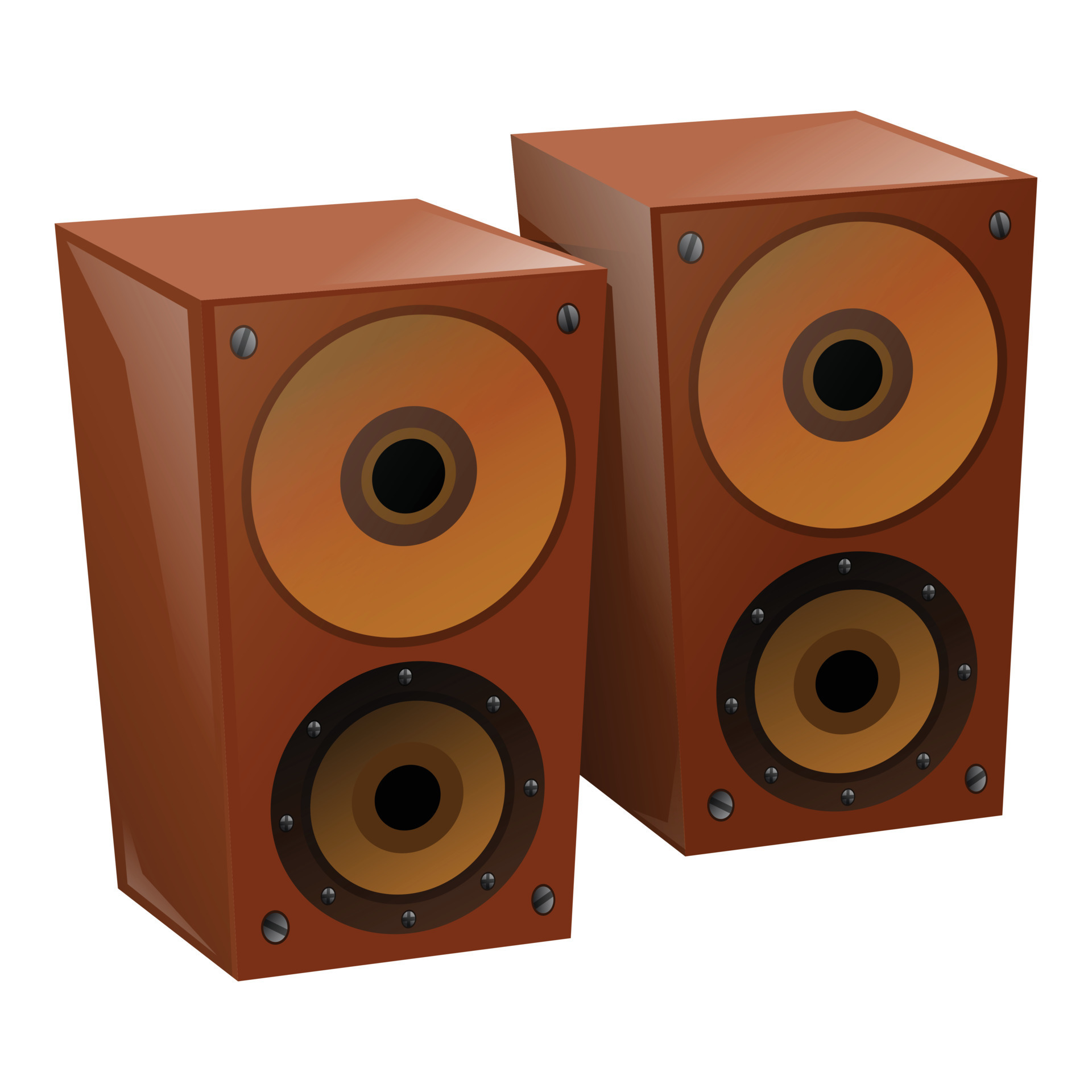 Speaker stereo system icon cartoon vector. Sound music 15011880 Vector