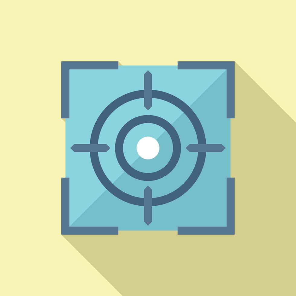 Focus career icon flat vector. Work goal vector