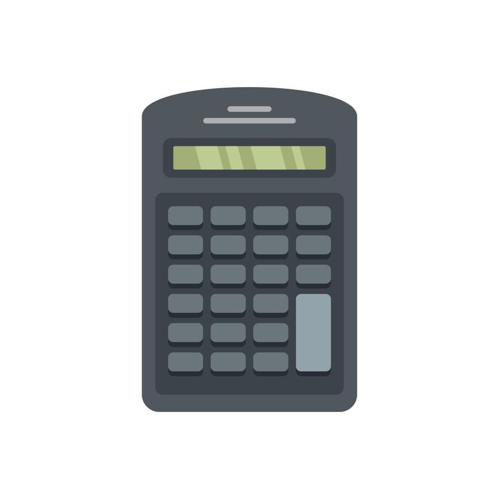 Finance calculator icon flat isolated vector