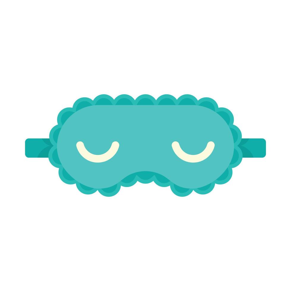 Flight sleeping mask icon flat isolated vector