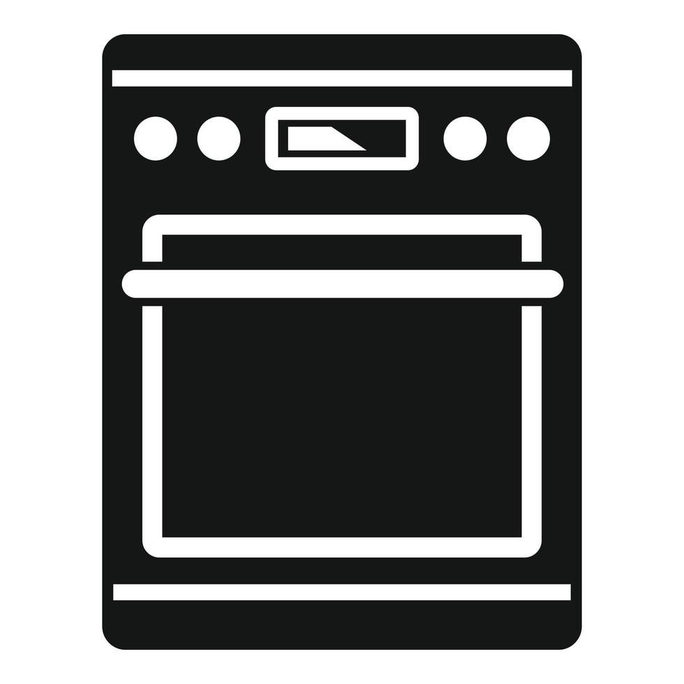 Hot oven icon simple vector. Electric convection stove vector