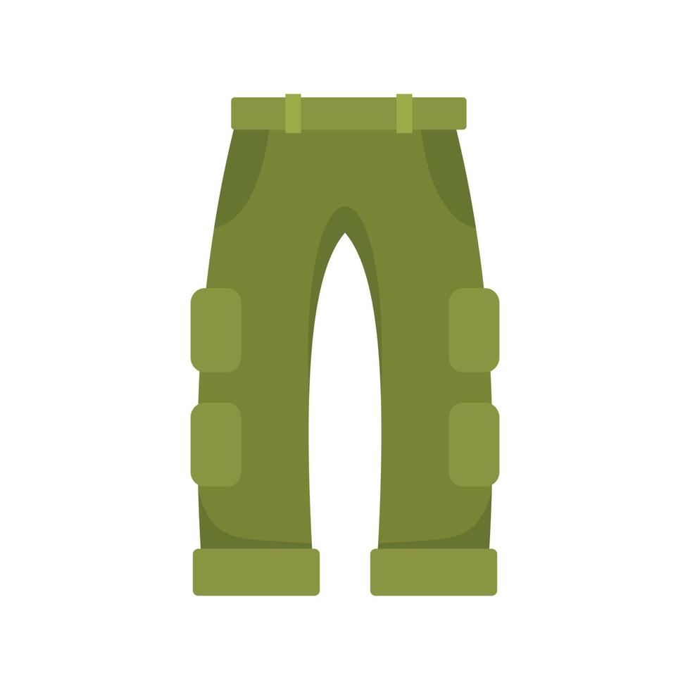 Fisherman pants icon flat isolated vector