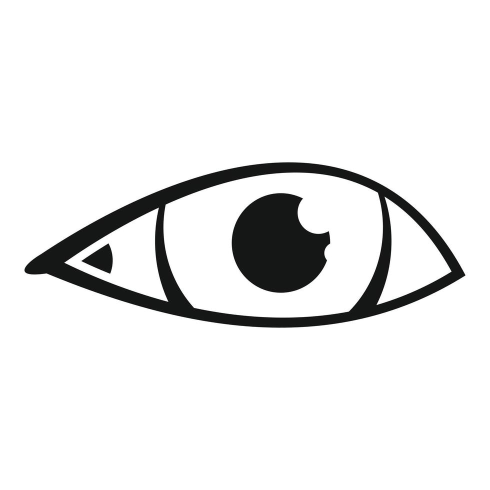 Eye idea icon simple vector. View look vector