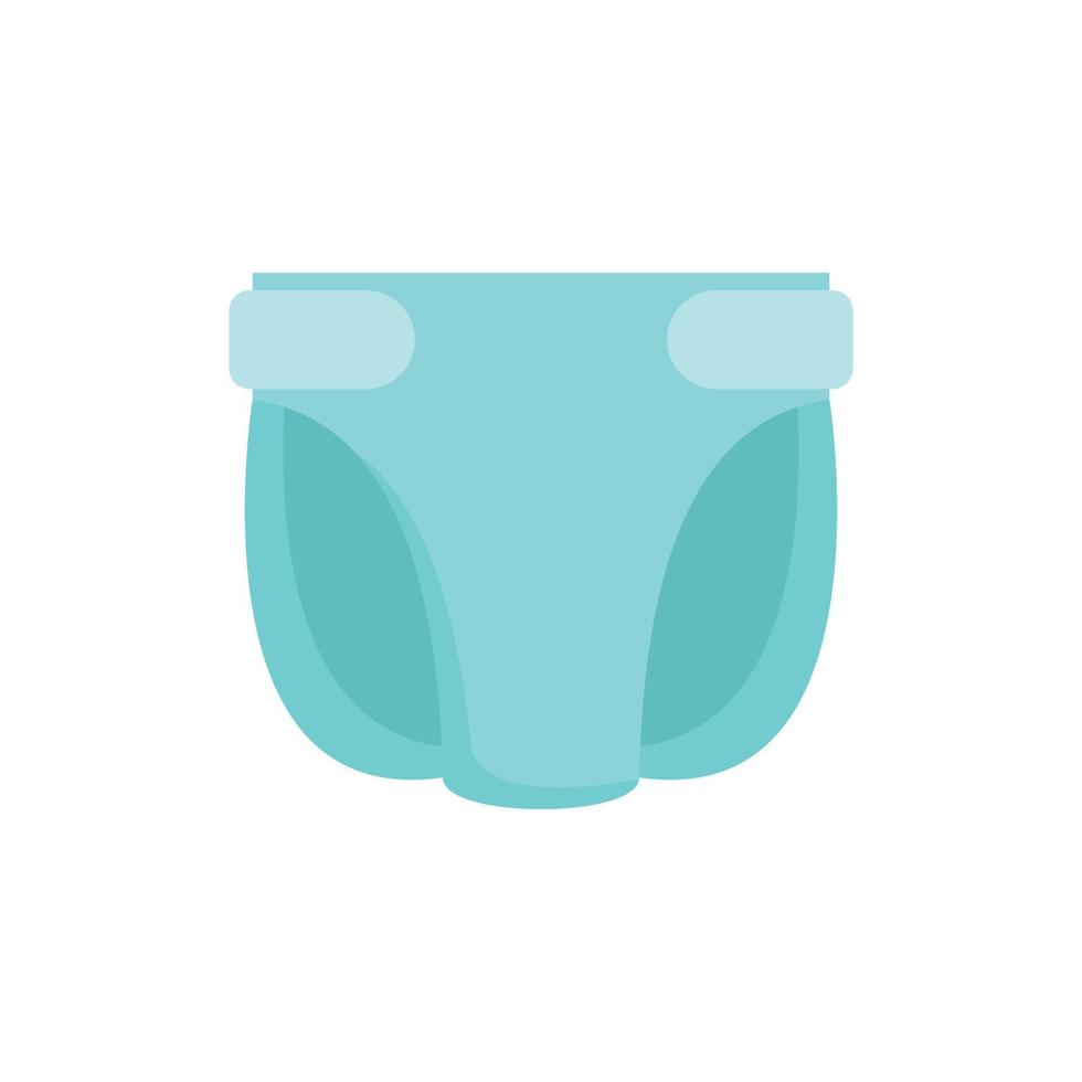 Underwear diaper icon flat isolated vector