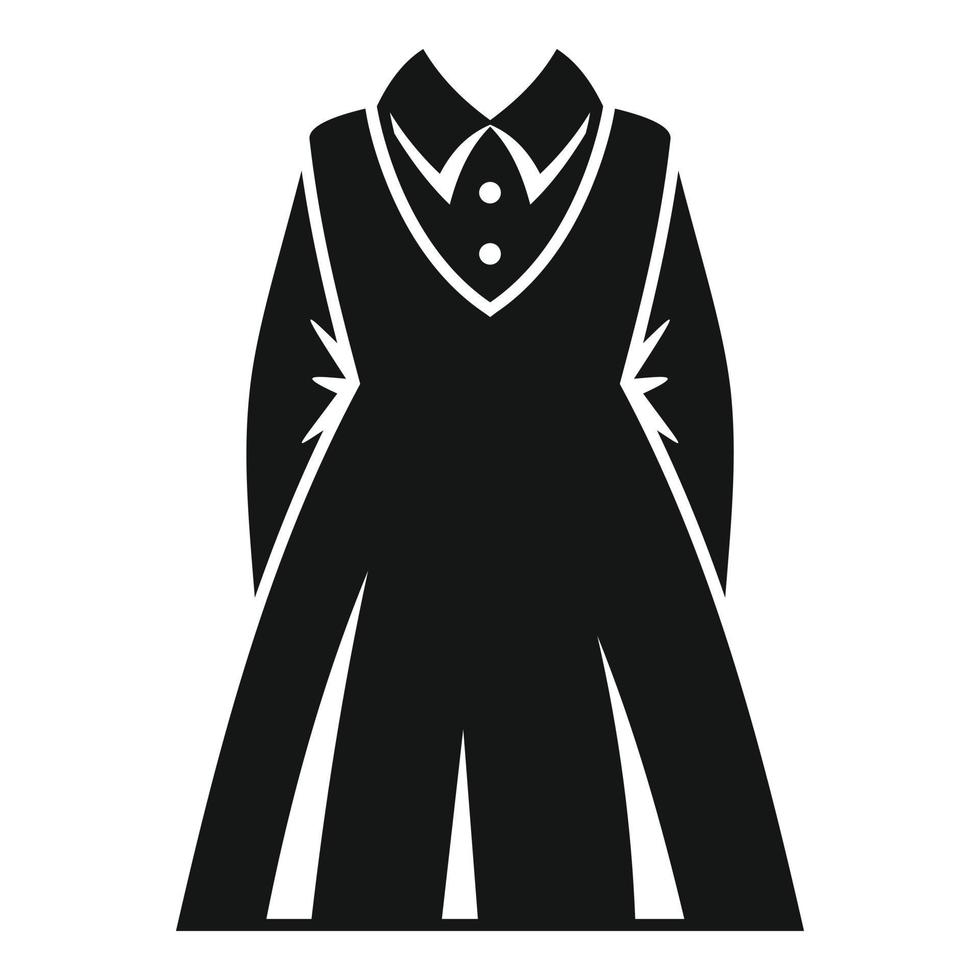 Old uniform icon simple vector. Fashion student vector