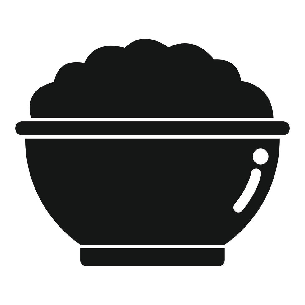 Mash potato meal icon simple vector. Dish food vector