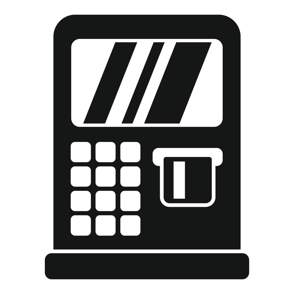 Bank atm icon simple vector. Money transfer vector