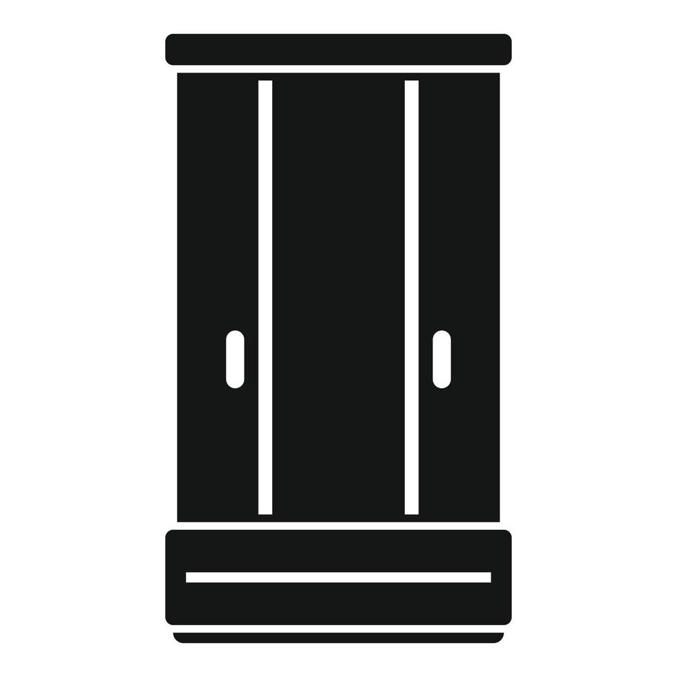 Hygiene shower cabin icon simple vector. Stall cabin vector