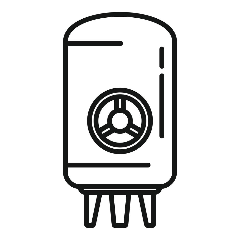 Factory tank icon outline vector. Milk production vector