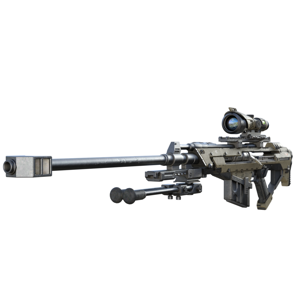 Scharfschützen-Asset 3D-Rendering png