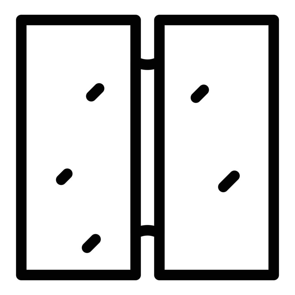 Pile drywall icon outline vector. Plaster building vector