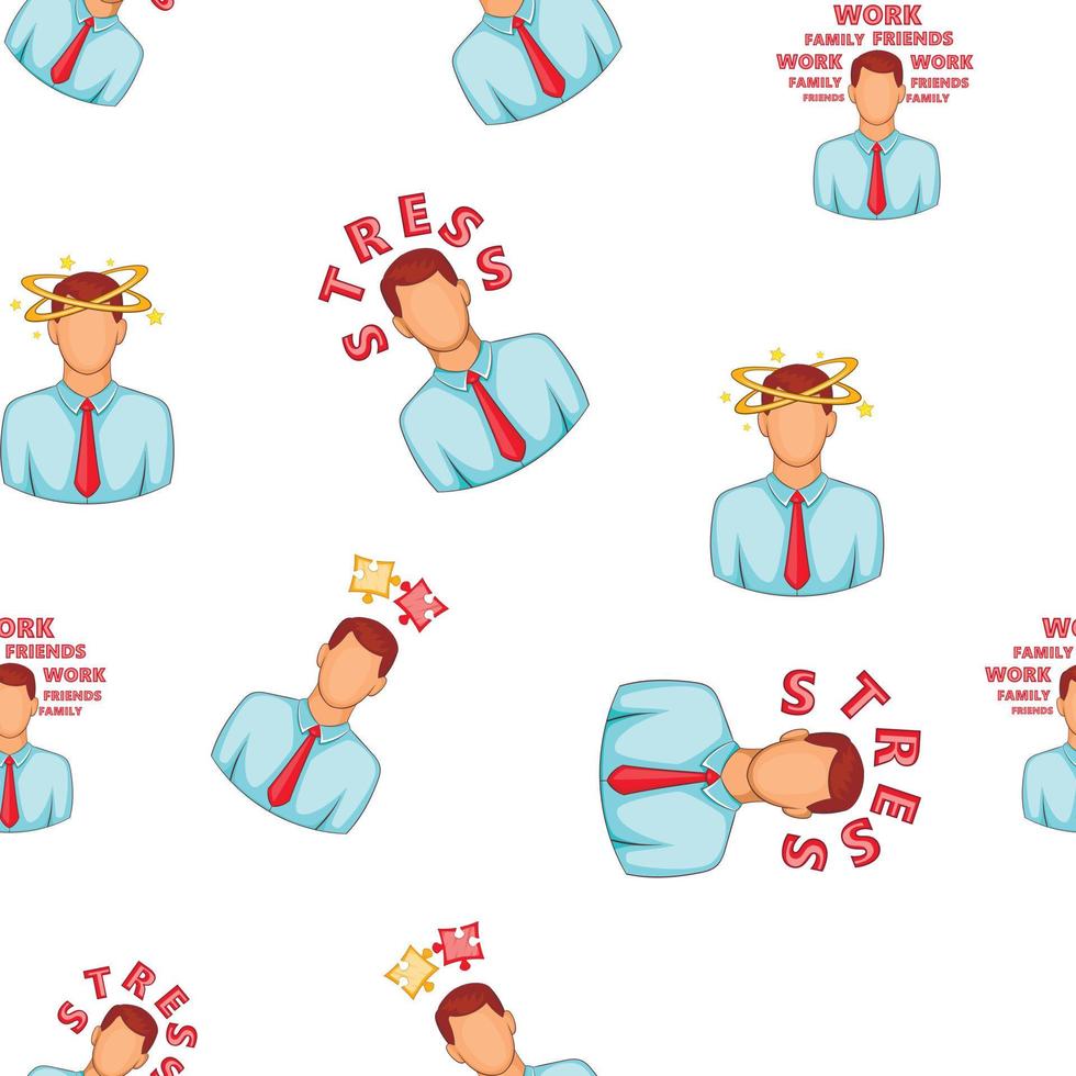 Stress pattern, cartoon style vector