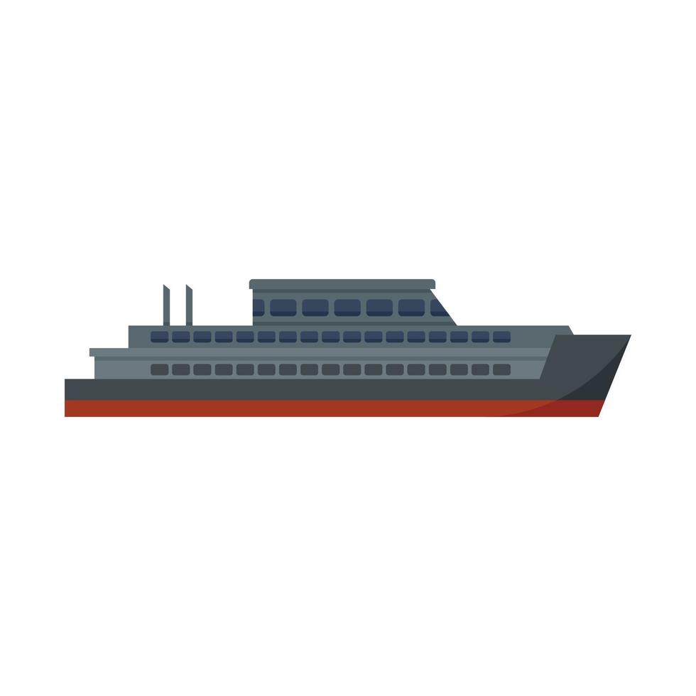 Cruise icon flat isolated vector