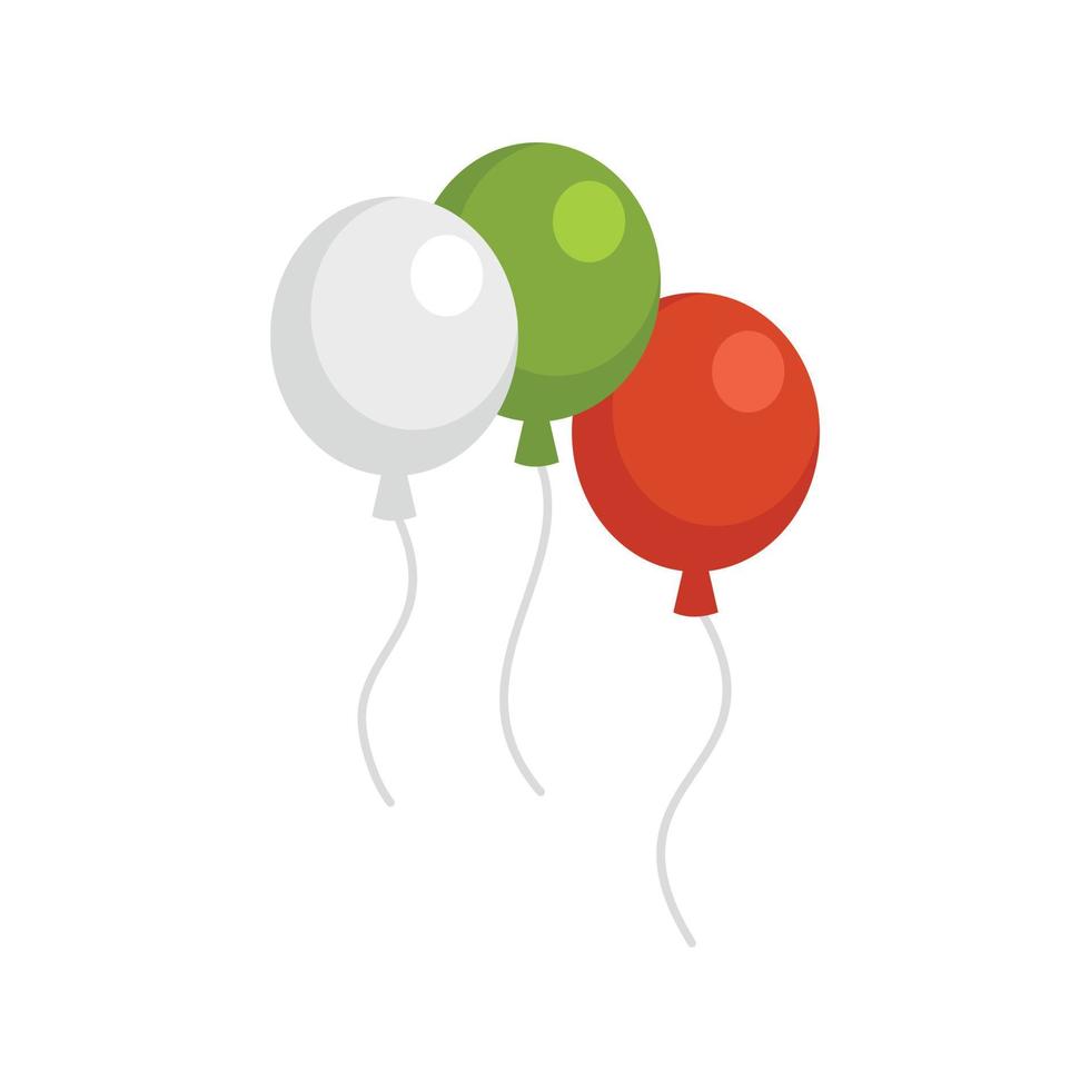 Mexican balloons icon flat isolated vector