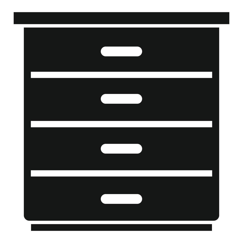Modern drawer icon simple vector. Kitchen design vector