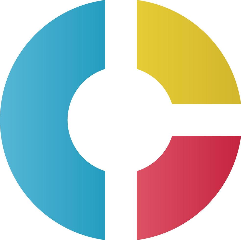 Donut Chart Vector Icon Design