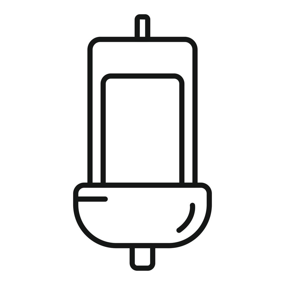 Public male toilet icon outline vector. Wc restroom vector