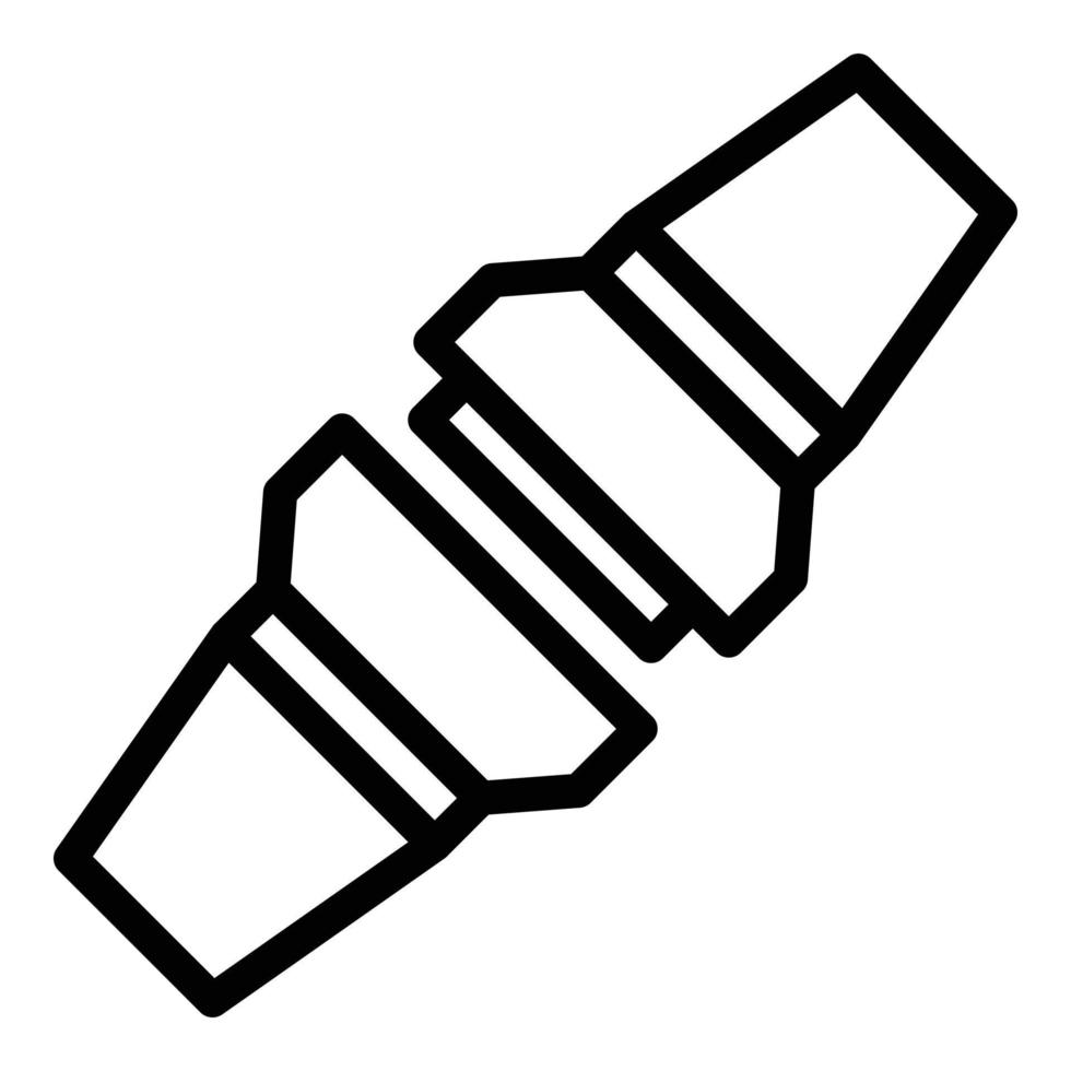 vector de contorno de icono de avión de cinturón de bloqueo. seguridad del coche