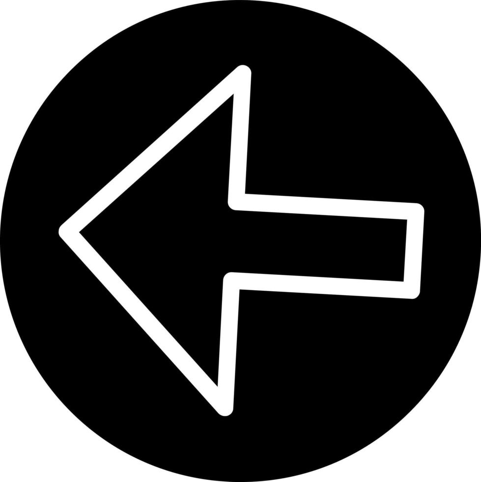 Arrow Alt Circle Left Vector Icon Design