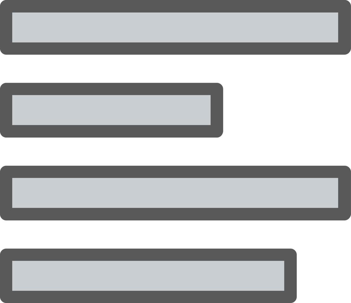 Align Right Vector Icon Design