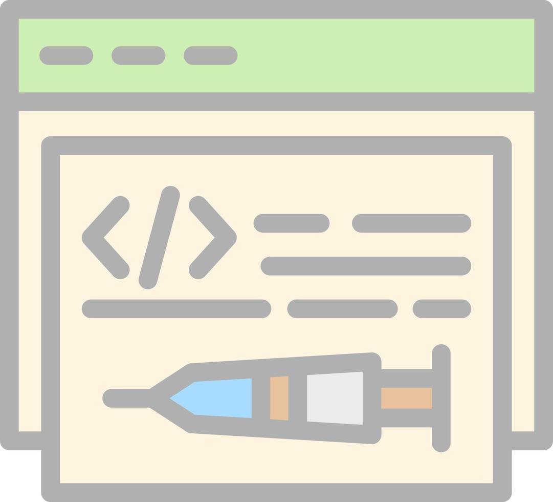 Code Injection Vector Icon Design