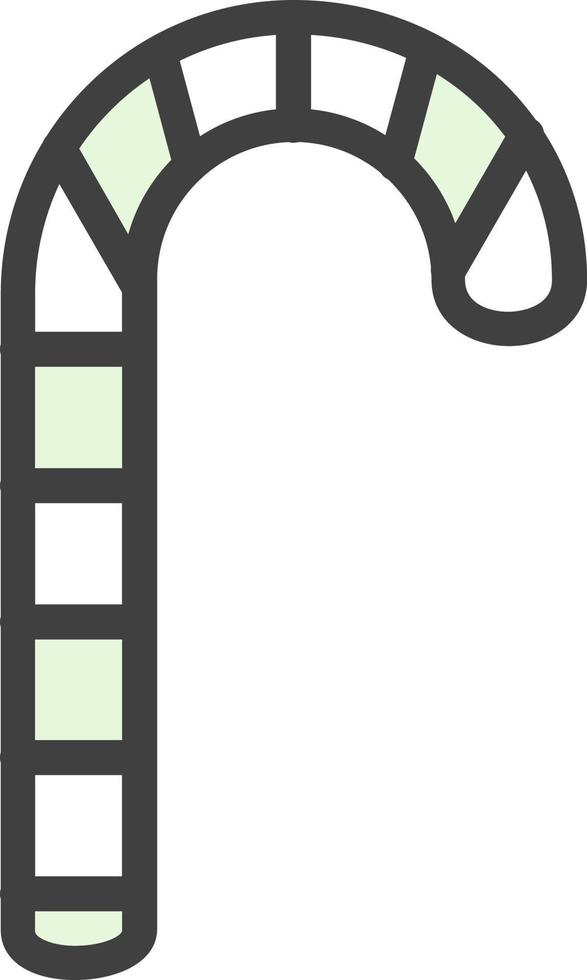 Candy Cane Vector Icon Design