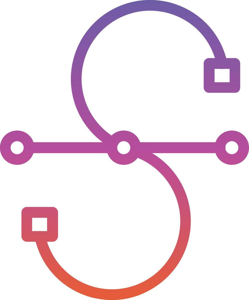 Bezier Curve Vector Icon Design