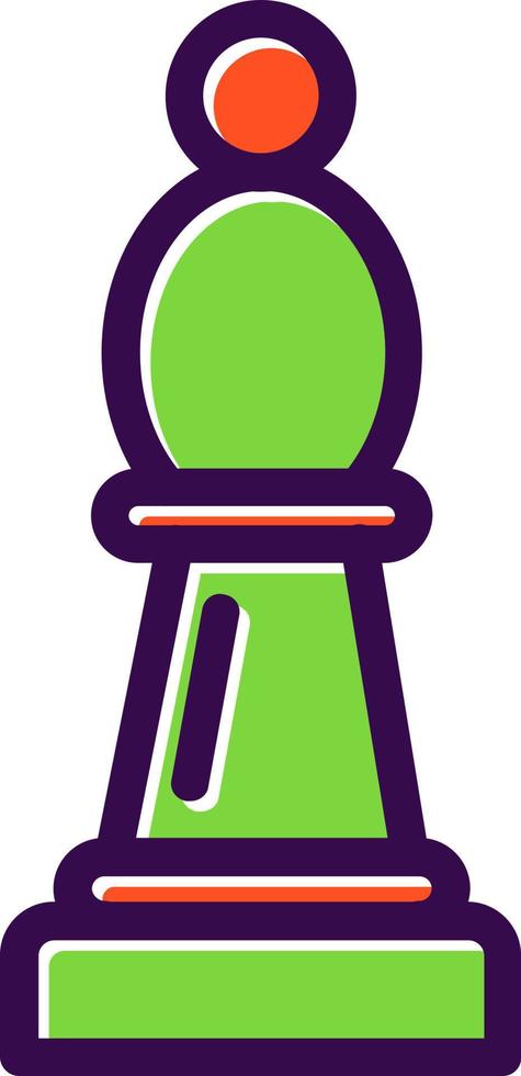 Chess Bishop Vector Icon Design