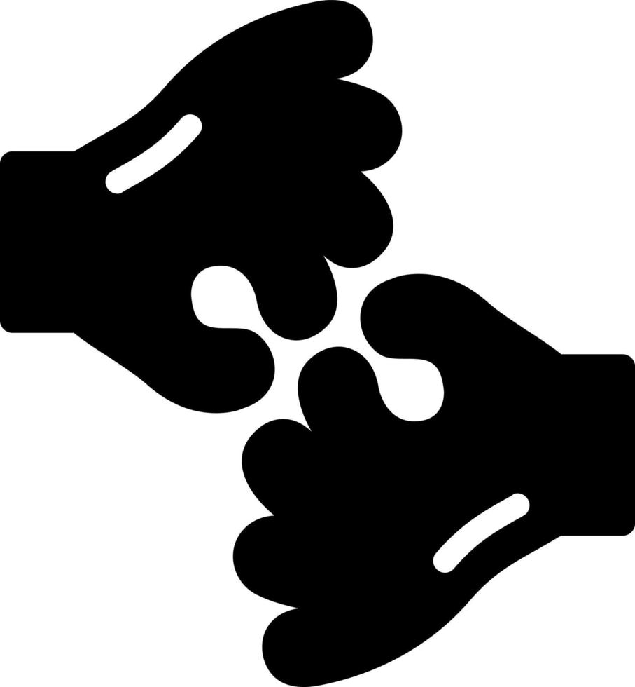 American Sign Language Interpreting Vector Icon Design