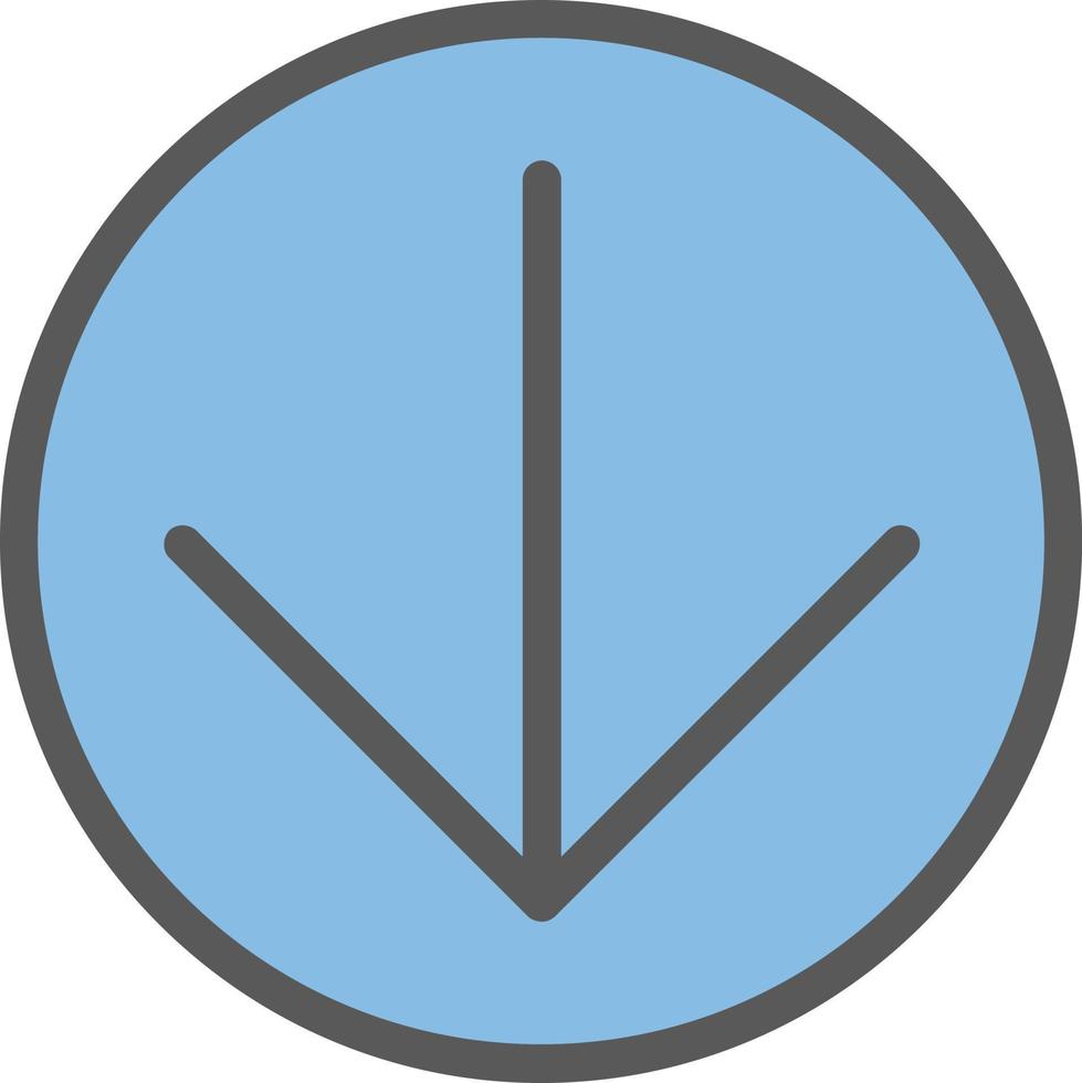 Arrow Circle Down Vector Icon Design