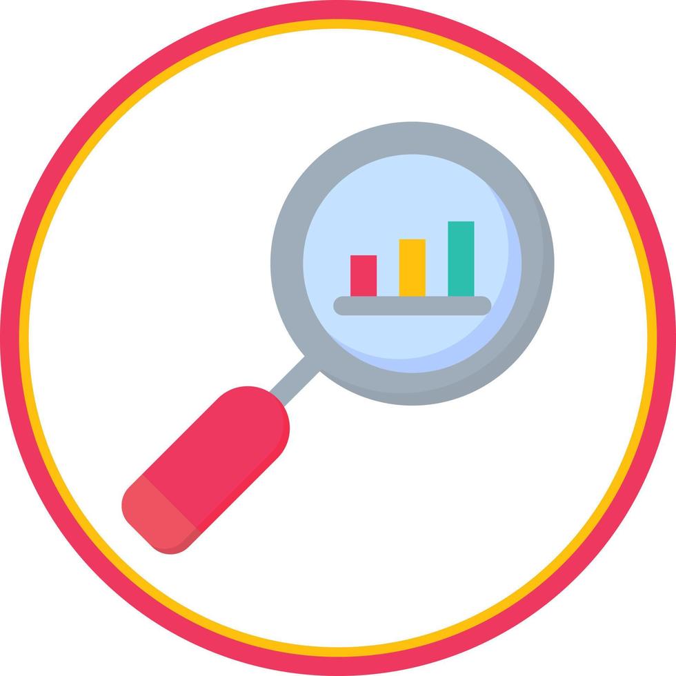 Search Statistics Vector Icon Design