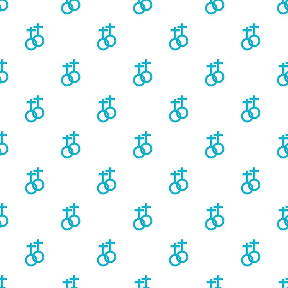 Two female sign pattern, cartoon style vector