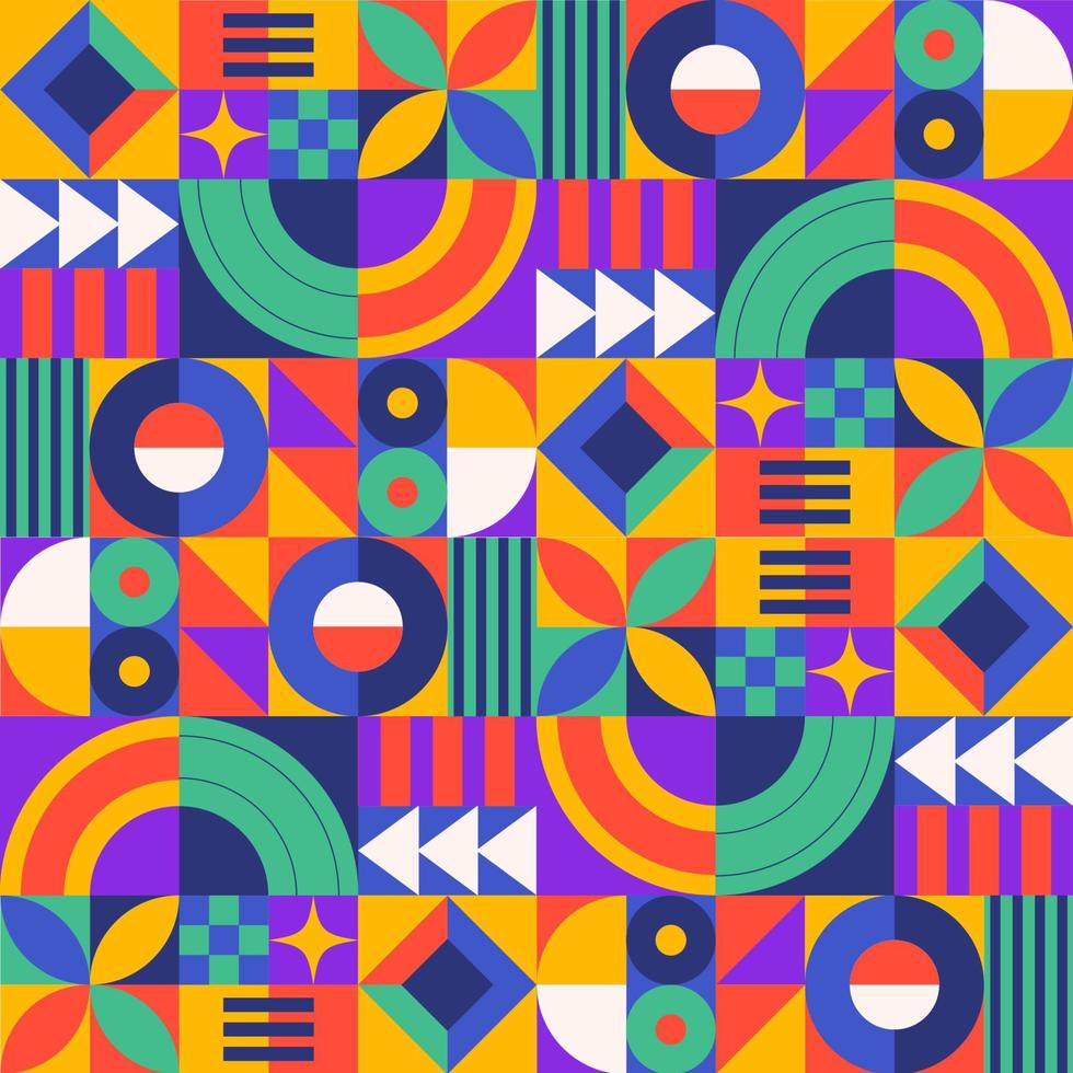 Abstract Geometric Seamless Pattern vector
