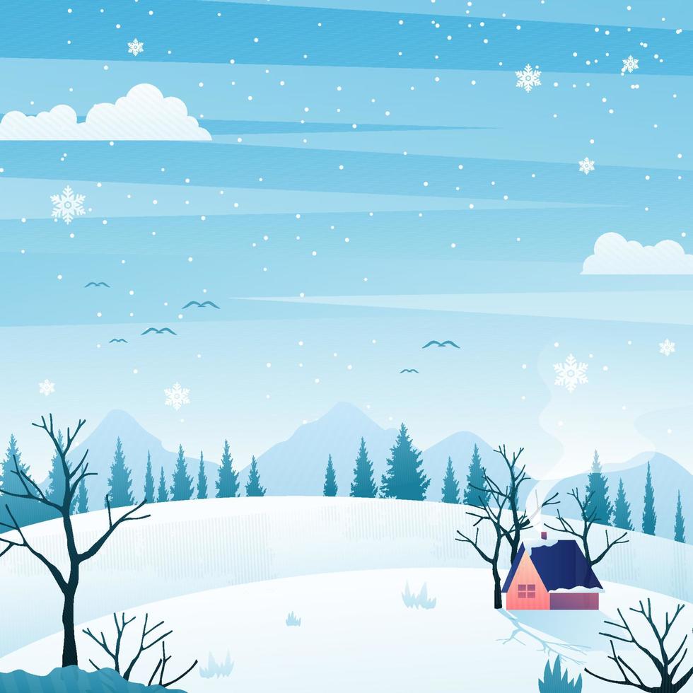 Christmas Winter Nature Background vector
