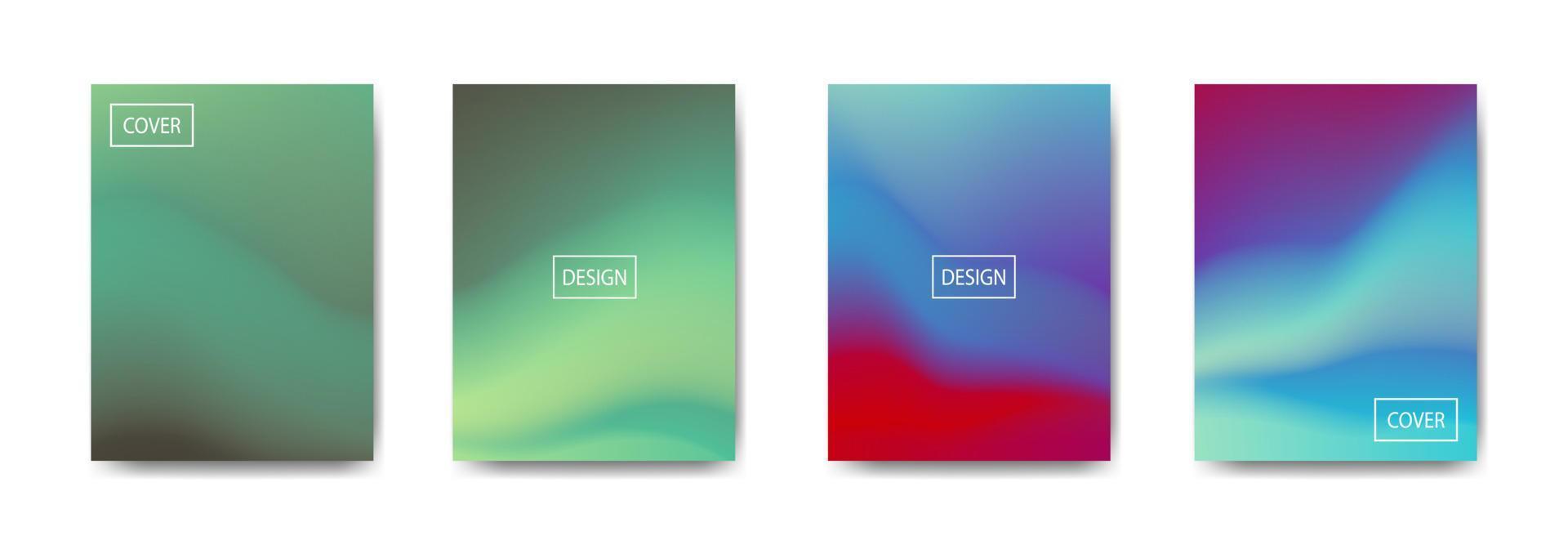 set of abstract background with beautiful gradation color, colorful background for poster flyer banner backdrop.vertical banner.cool fluid background vector illustration