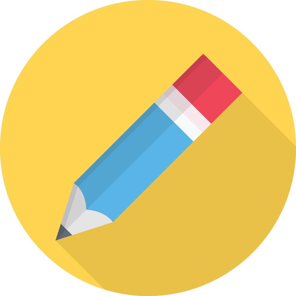 Ilustración de vector de lápiz sobre un fondo. Símbolos de calidad premium. Iconos vectoriales para concepto y diseño gráfico.