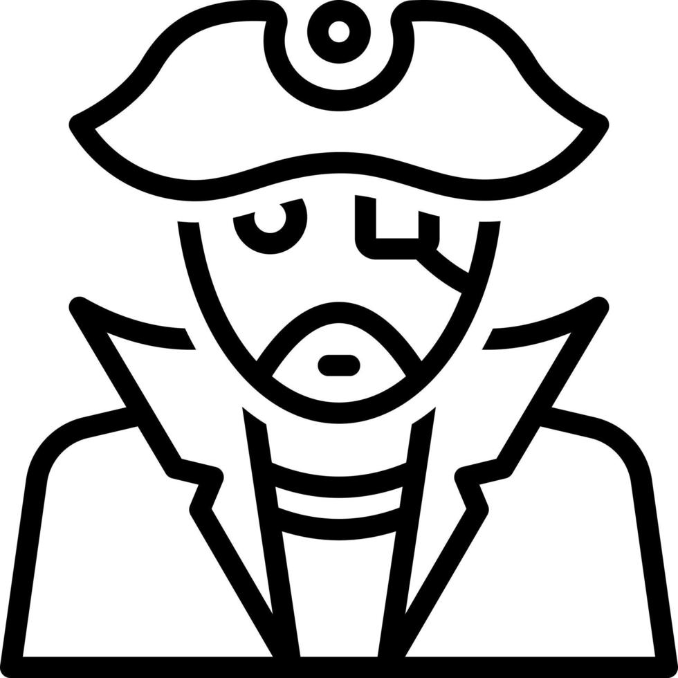 line icon for pirates vector