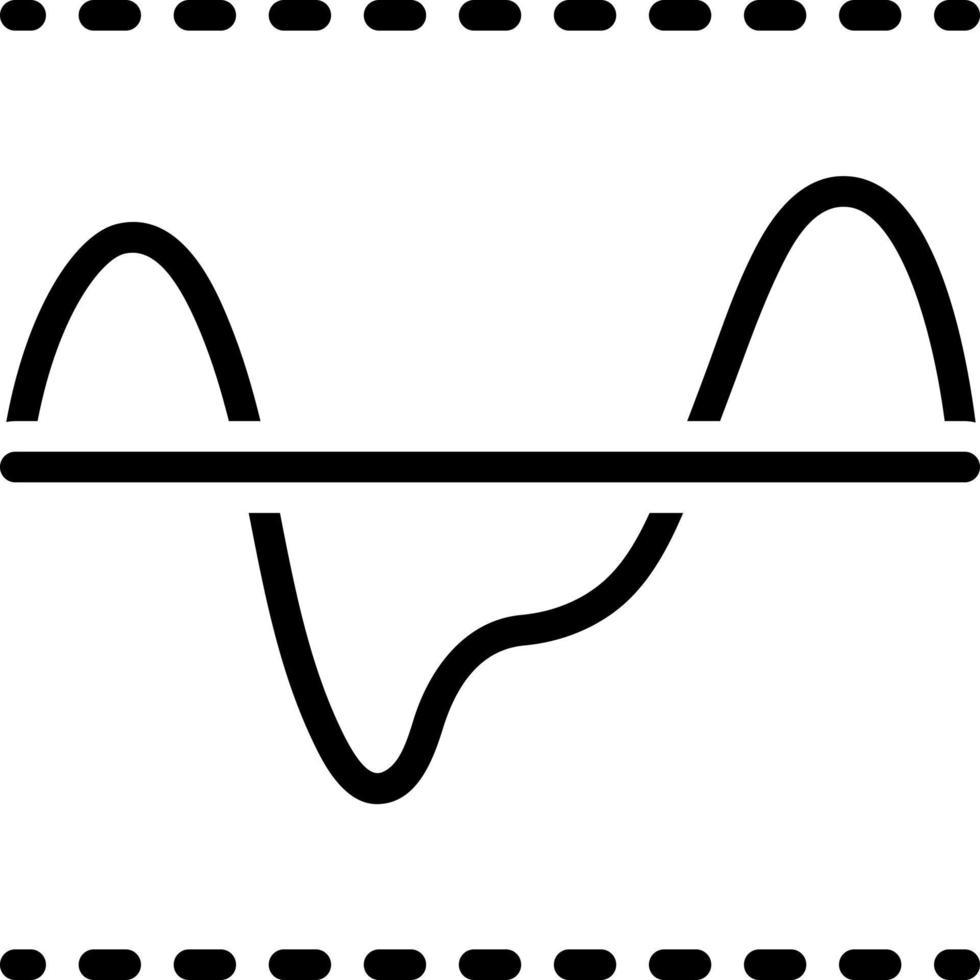 line icon for threshold vector