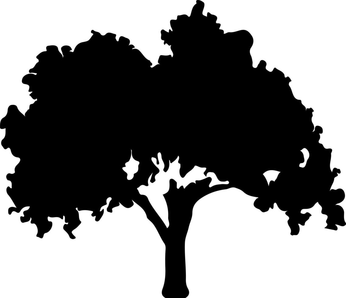 Silhouette of trees for the website, for printing. Vector graphics illustration